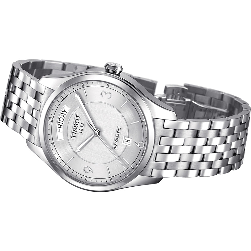 Tissot T Classic T One Automatic Silver Dial Silver Steel Strap Watch For Men - T038.430.11.037.00 Buy Now By Tissot