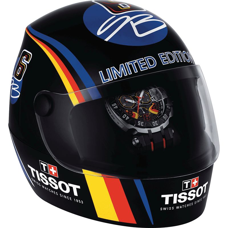 Tissot T Race Chronograph Stefan Bradl Special Edition Black Dial Black Rubber Strap Watch for Men - T092.417.27.057.02 Buy Now By Tissot