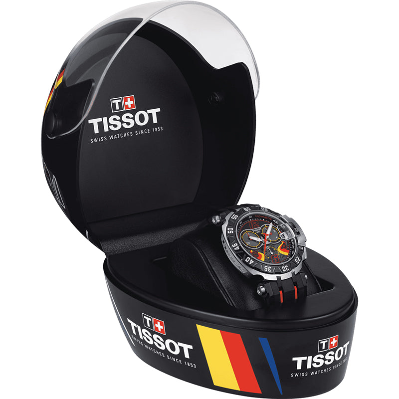 Tissot T Race Chronograph Stefan Bradl Special Edition Black Dial Black Rubber Strap Watch for Men - T092.417.27.057.02 Buy Now By Tissot