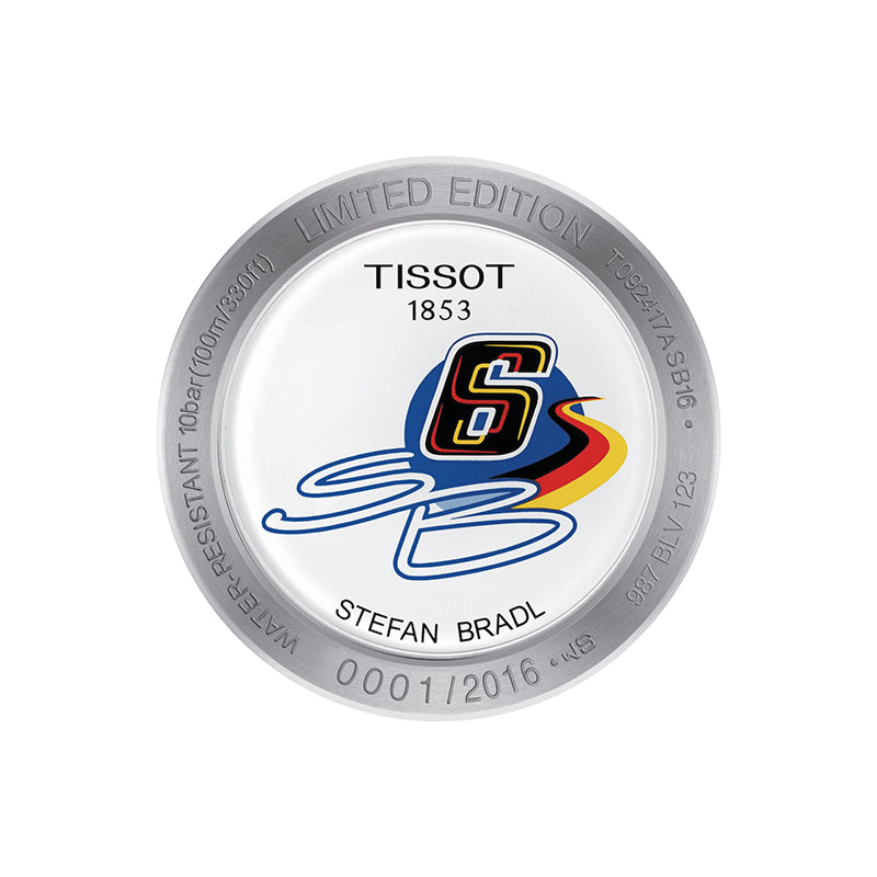 Tissot T Race Chronograph Stefan Bradl Special Edition Black Dial Black Rubber Strap Watch for Men - T092.417.27.057.02 Buy Now By Tissot