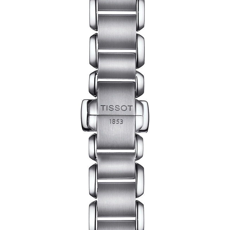 Tissot T Wave Diamonds Mother of Pearl Dial Silver Steel Strap Watch for Women - T02.1.285.74 Buy Now By Tissot