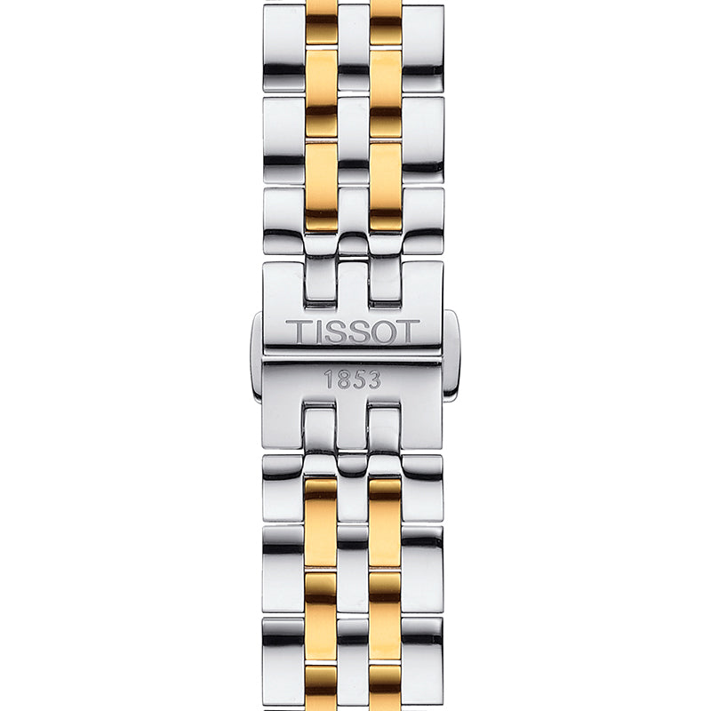 Tissot T Classic Tradition White Dial Two Tone Mesh Bracelet Watch for Women - T063.210.22.037.00 Buy Now By Tissot