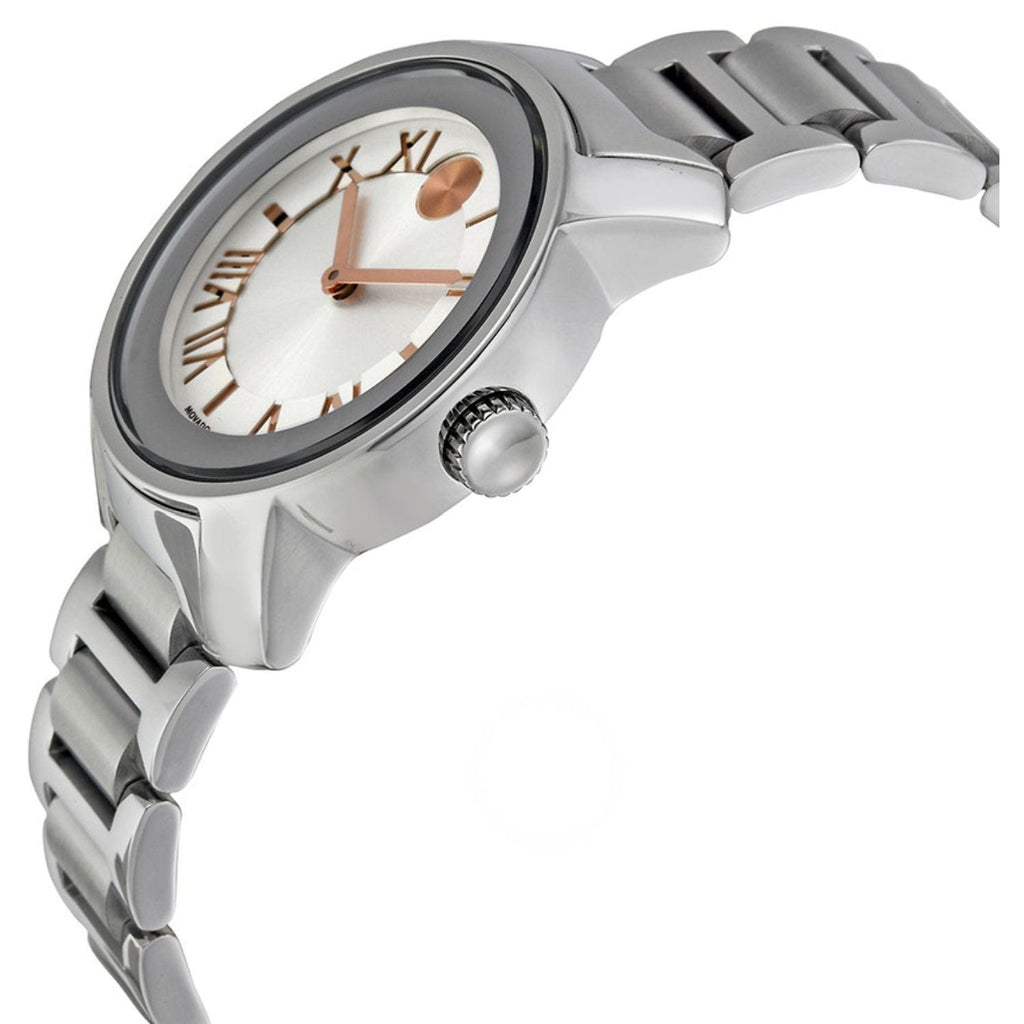 Movado Bold Silver Dial Silver Steel Strap Watch for Women - 3600244 Buy Now By Movado