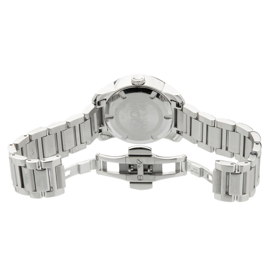 Movado Bold Crystal Pave Silver Dial Silver Steel Strap Watch for Women - 3600254 Buy Now By Movado