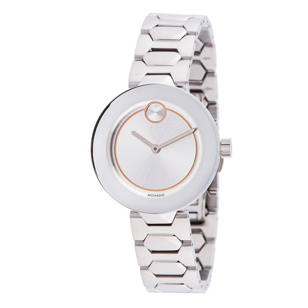 Movado Bold Silver Dial Silver Steel Strap Watch For Women - 3600381 Buy Now By Movado