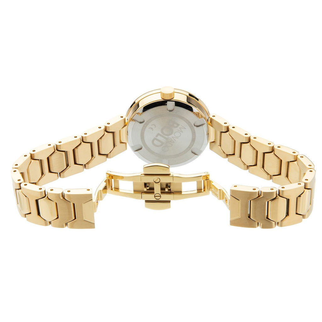 Movado Bold Gold Dial Gold Steel Strap Watch For Women - 3600382 Buy Now By Movado