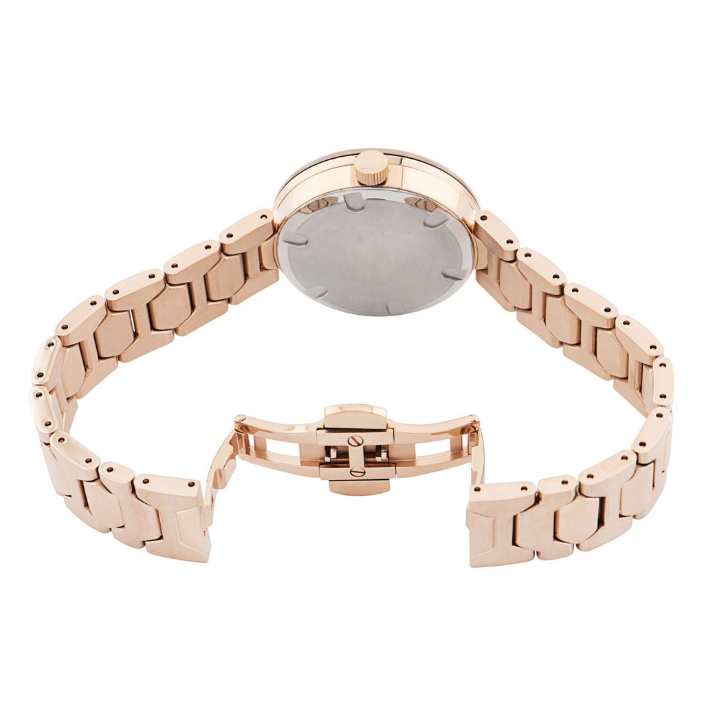 Movado Bold Crystal Pave Rose Gold Dial Rose Gold Steel Strap Watch For Women - 3600493 Buy Now By Movado