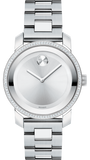 Movado Bold Diamonds Silver Dial Silver Steel Strap Watch for Women - 3600149 Buy Now By Movado