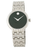 Movado Classic Quartz Black Dial Silver Steel Strap Watch for Men - 0606337 Buy Now By Movado