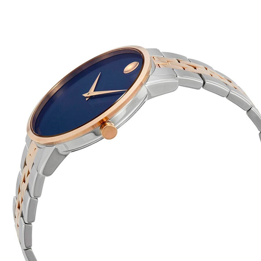 Movado Museum Classic Blue Dial Two Tone Steel Strap Watch for Men - 0607267 Buy Now By Movado