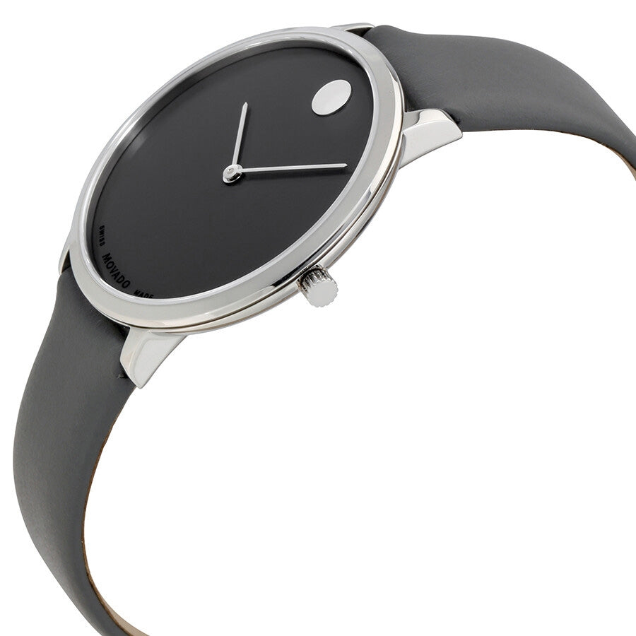 Movado Museum 70th Anniversary Grey Dial Grey Leather Strap Watch For Women - 0607144 Buy Now By Movado