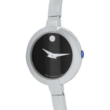 Movado Bela Black Dial Silver Steel Strap Watch For Women - 0606595 Buy Now By Movado
