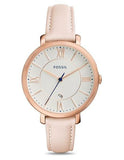 Fossil Jacqueline White Dial Pink Leather Strap Watch for Women - ES3988 Buy Now By Fossil