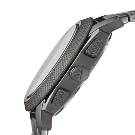 Fossil Machine Chronograph Black Dial Grey Steel Strap Watch for Men - FS4662 Buy Now By Fossil