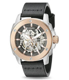 Fossil Modern Machine Automatic Skeleton Dial Black Leather Strap Watch for Men - ME3082 Buy Now By Fossil