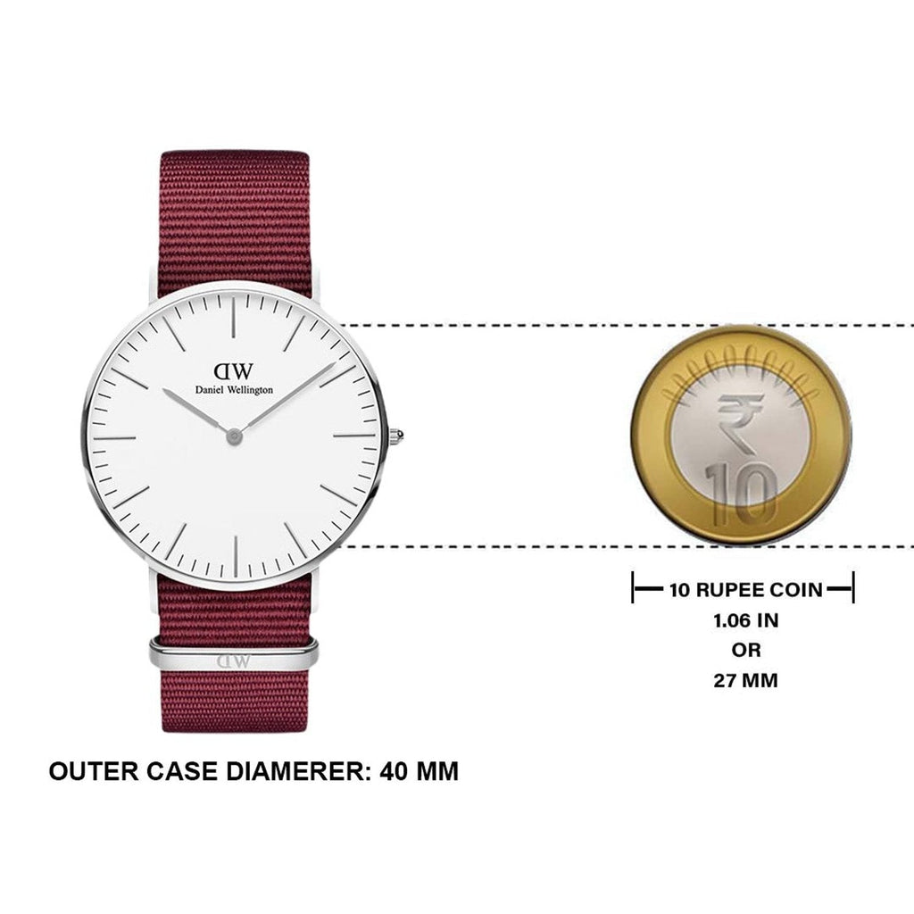 Daniel Wellington Classic Roselyn White Dial Red NATO Strap Watch For Women - DW00100268 Buy Now By Daniel Wellington
