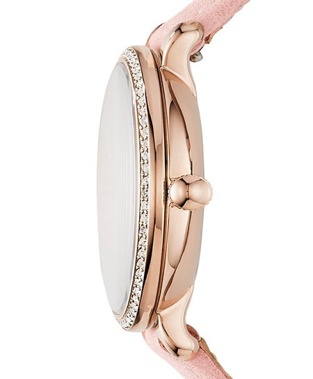 Fossil Jacqueline White Dial Pink Leather Strap Watch for Women - ES4303 Buy Now By Fossil