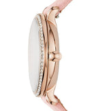 Fossil Jacqueline White Dial Pink Leather Strap Watch for Women - ES4303 Buy Now By Fossil