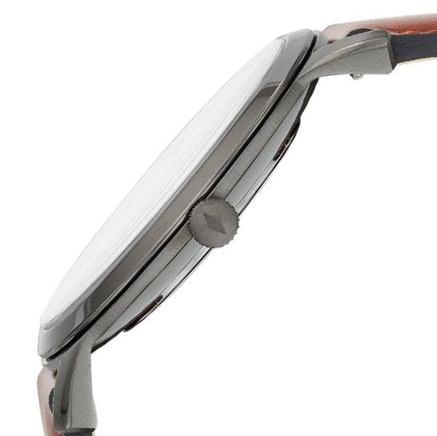 Fossil The Minimalist 3H Grey Dial Brown Leather Strap Watch for Men - FS5479 Buy Now By Fossil