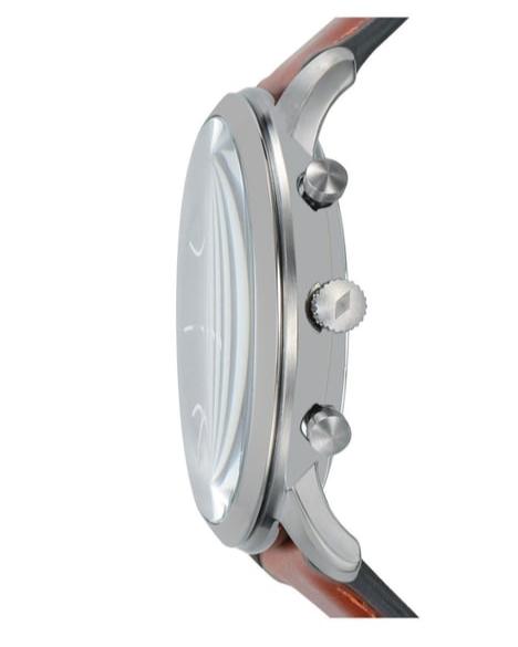 Fossil Neutra Chronograph Grey Dial Brown Leather Strap Watch for Men - FS5512 Buy Now By Fossil