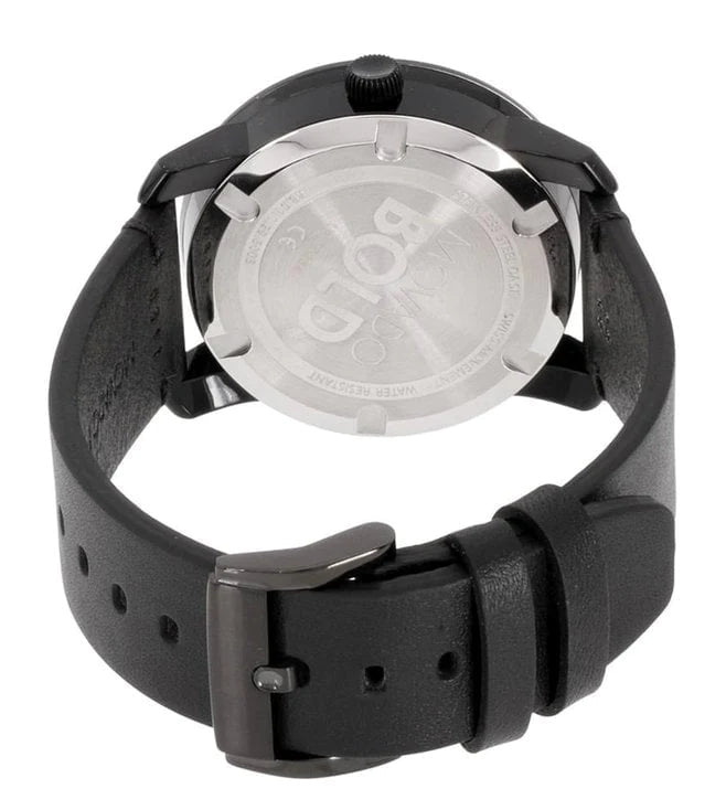 Movado Bold Black Dial Black Leather Strap Watch For Men - 3600306 Buy Now By Movado