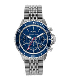 Michael Kors Bayville Chronograph Blue Dial Grey Steel Strap Watch For Men - MK8727 Buy Now By Michael Kors