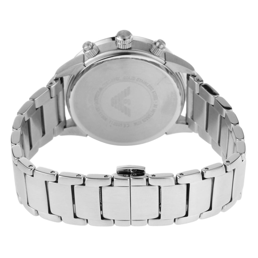 Emporio Armani Mario Chronograph Blue Dial Silver Steel Strap Watch For Men - AR11306 Buy Now By Emporio Armani