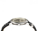 Versace V-Circle Black Manifesto Courage Quartz Silver Dial Black Leather Strap Watch for Men - VBQ080017 Buy Now By Versace