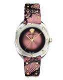 Versace Shadov Pink Dial Pink Leather Strap Watch for Women - VEBM00818 Buy Now By Versace