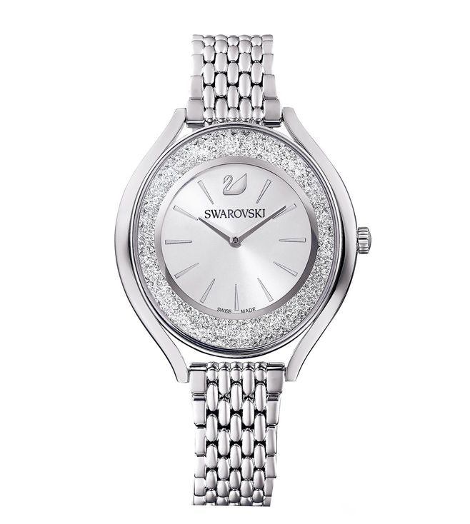 Swarovski Crystalline Aura Silver Dial Silver Steel Strap Watch for Women - 5519462 Buy Now By Swarovski