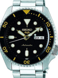 Seiko 5 Sports Automatic Black Dial Silver Steel Strap Watch For Men - SRPD57K1 Buy Now By Seiko