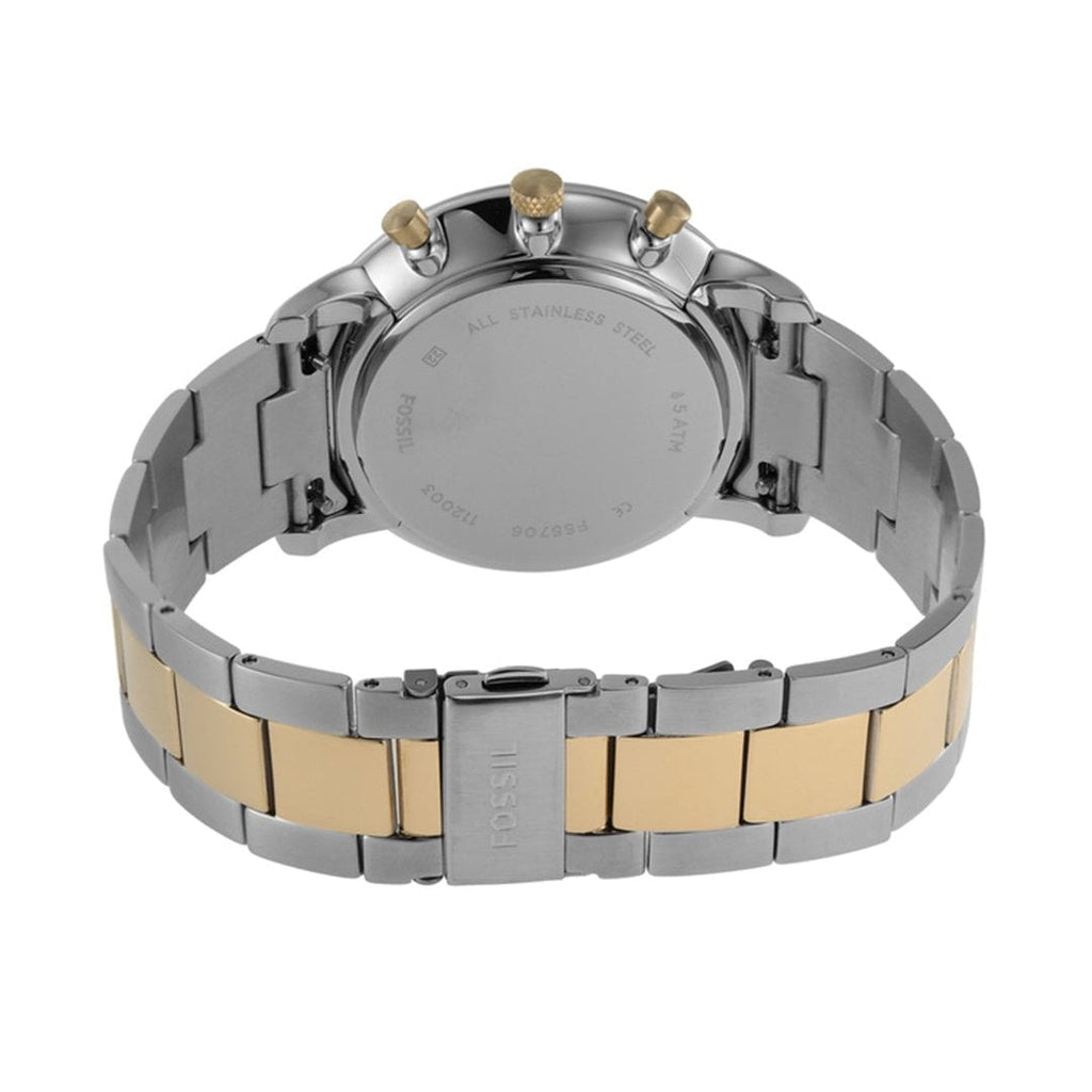 Fossil Neutra Chronograph Blue Dial Two Tone Steel Strap Watch for Men - FS5706 Buy Now By Fossil