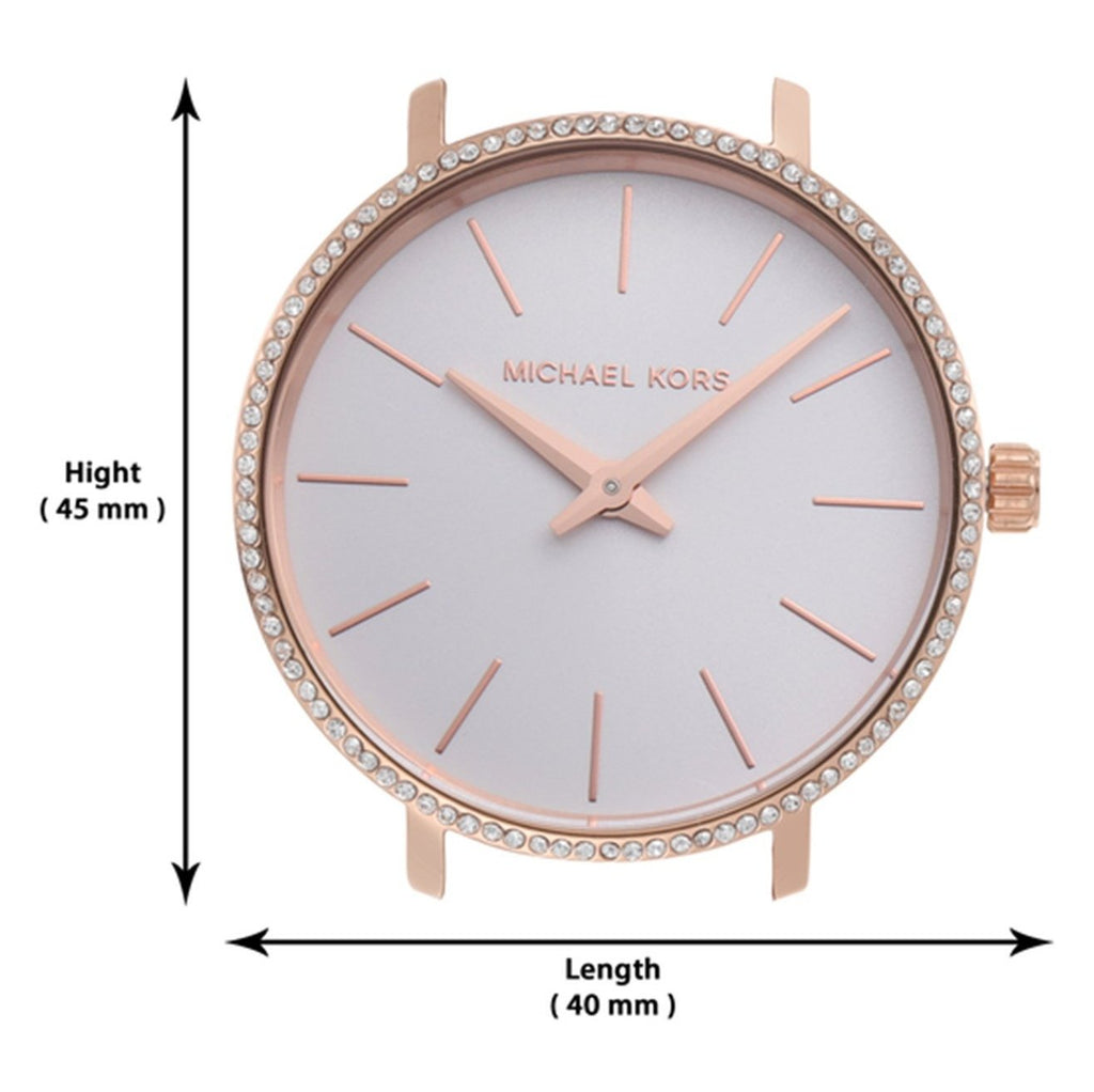 Michael Kors Pyper Analog White Dial Pink Leather Strap Watch For Women - MK2803 Buy Now By Michael Kors