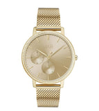 Hugo Boss Infinity Gold Dial Gold Mesh Bracelet Watch for Women - 1502520 Buy Now By Hugo Boss
