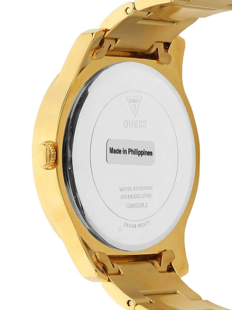 Guess Crush Gold Dial Gold Steel Strap Watch For Women - GW0020L2 Buy Now By Guess