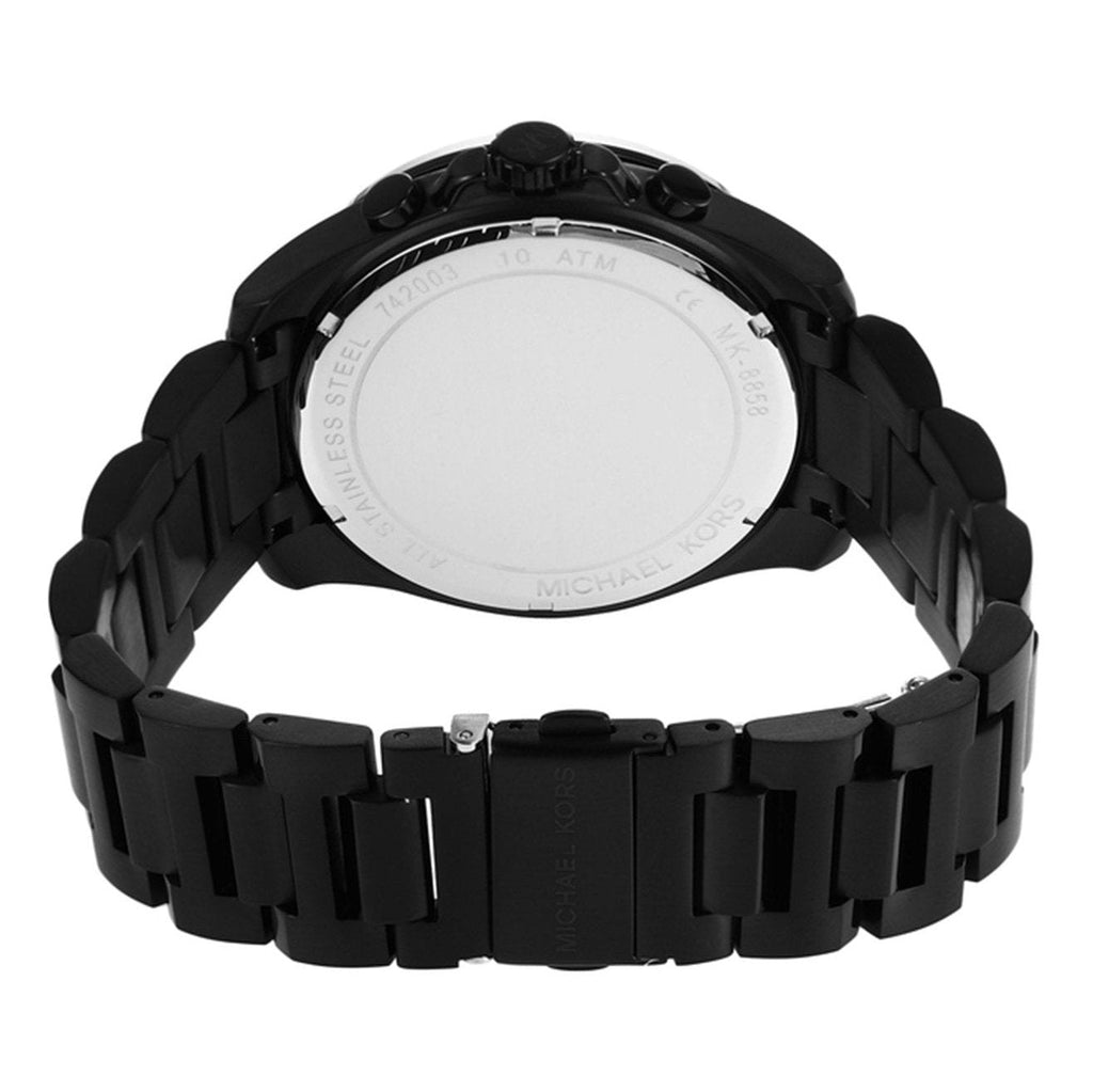 Michael Kors Brecken Chronograph Black Dial Black Steel Strap Watch For Men - MK8858 Buy Now By Michael Kors