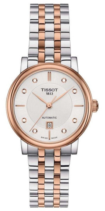 Tissot T Classic Carson Premium Diamonds White Dial Two Tone Steel Strap Watch for Women - T122.207.22.036.00 Buy Now By Tissot