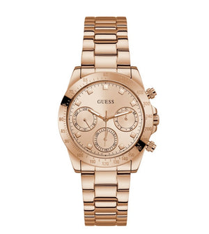 Guess Eclipse Rose Gold Dial Rose Gold Steel Strap Watch for Women - GW0314L3 Buy Now By Guess