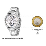 Maserati Ingegno Chronograph White Dial Silver Steel Strap Watch For Men - R8873619004 Buy Now By Maserati