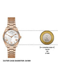Guess Luna White Dial Rose Gold Steel Strap Watch for Women - GW0308L3 Buy Now By Guess