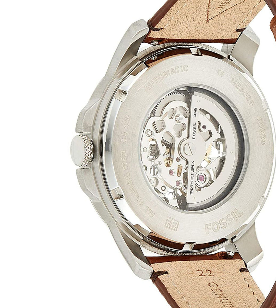 Fossil Grant Chronograph Cream Dial Brown Leather Strap Watch for Men - ME3122 Buy Now By Fossil