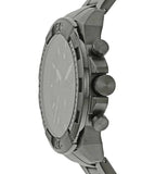 Fossil Bronson Chronograph Black Dial Grey Steel Strap Watch for Men - FS5852 Buy Now By Fossil