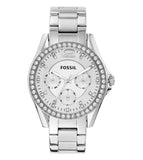 Fossil Riley Multifunction Silver Dial Silver Steel Strap Watch for Women - ES3202 Buy Now By Fossil