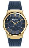 Salvatore Ferragamo Sapphire Blue Dial Blue Rubber Strap Watch for Men - SFHP00220 Buy Now By Salvatore Ferragamo