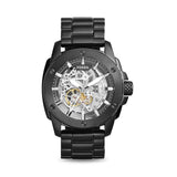 Fossil Modern Machine Automatic Silver Dial Black Steel Strap Watch for Men - ME3080 Buy Now By Fossil