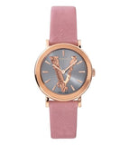Versace Virtus Quartz Grey Dial Pink Leather Strap Watch for Women - VEHC00319 Buy Now By Versace