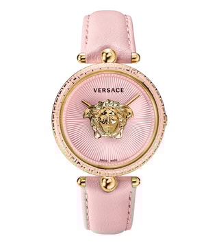 Versace Palazzo Empire Pink Dial Pink Leather Strap Watch for Women - VCO030017 Buy Now By Versace