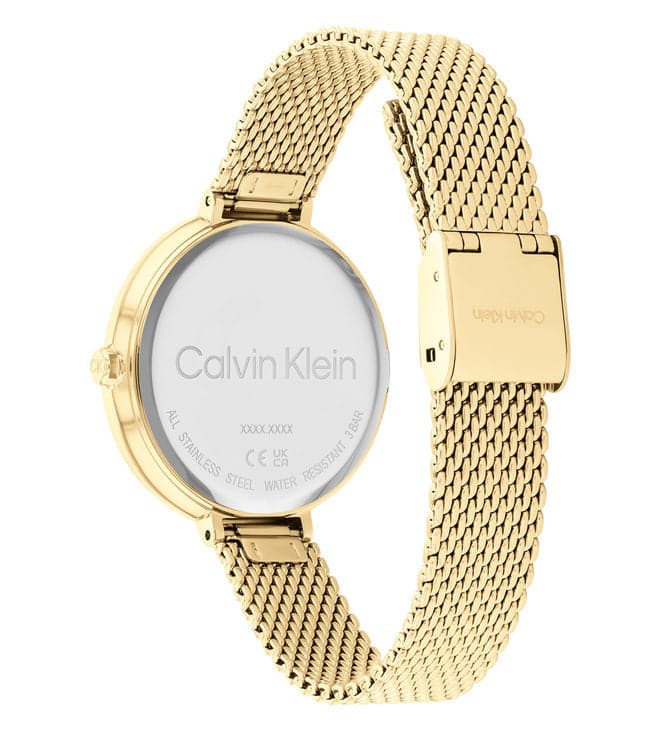 Calvin Klein Authentic White Dial Rose Gold Mesh Bracelet Watch for Women - K8G23526 Buy Now By Calvin Klein