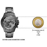 Fossil Bannon Multifunction Chronograph Grey Dial Grey Steel Strap Watch for Men - BQ2491 Buy Now By Fossil