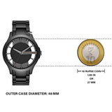 Armani Exchange Hampton Chronograph Black Dial Black Steel Strap Watch For Men - AX2189 Buy Now By Armani Exchange